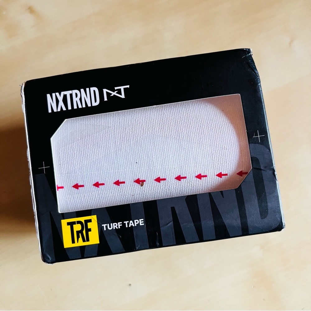 Nxtrnd TRF Turf Tape Football, Extra Wide Kinesiology Tape, White NWT